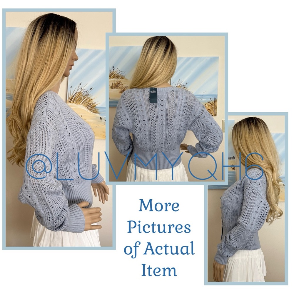 Hollister Easy Stitchy Cropped Cardigan🎉HP🎉 - Picture 4 of 4